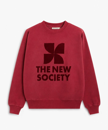 Alternative view of TNS sudadera mujer TNS logo rojo