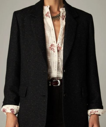 Alternative view of Maison Hotel blazer camarón stardust tweed