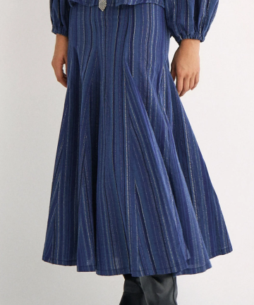 Magnolya falda leslie blue stripes