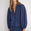 Magnolya blusa lisa blue stripes - Imagen 3