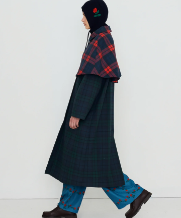 Alternative view of Tiny big sisters gabardina check largo