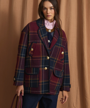 Sophie+Lucie chaquetón bola margaret burgundy