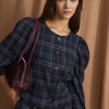 Sophie+Lucie chaqueta farol tartan azul