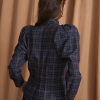 Sophie+Lucie blusa pajarita madras azul - Imagen 5