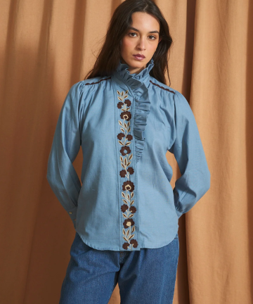 Sophie+Lucie blusa mabel denim azul