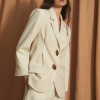 Sophie+Lucie chaqueta pinzas tricotina crudo - Imagen 2