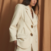 Sophie+Lucie chaqueta pinzas tricotina crudo - Imagen 4