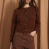 Sophie+Lucie chaqueta luisa punto marrón