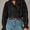 Maison Hotel blusa coco cuadros negros - Imagen 2