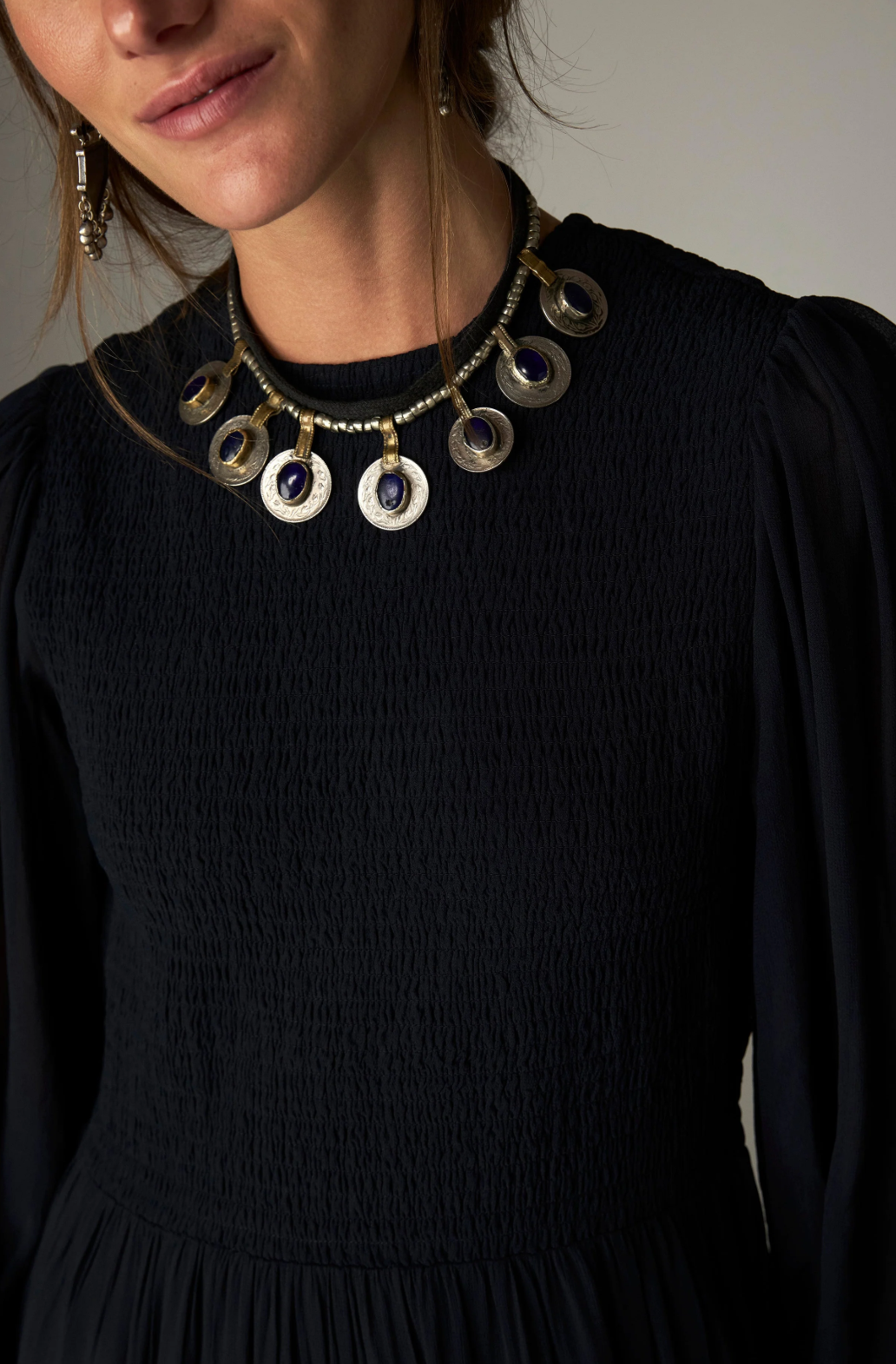 Maison Hotel susan dress nightblue - Imagen 3