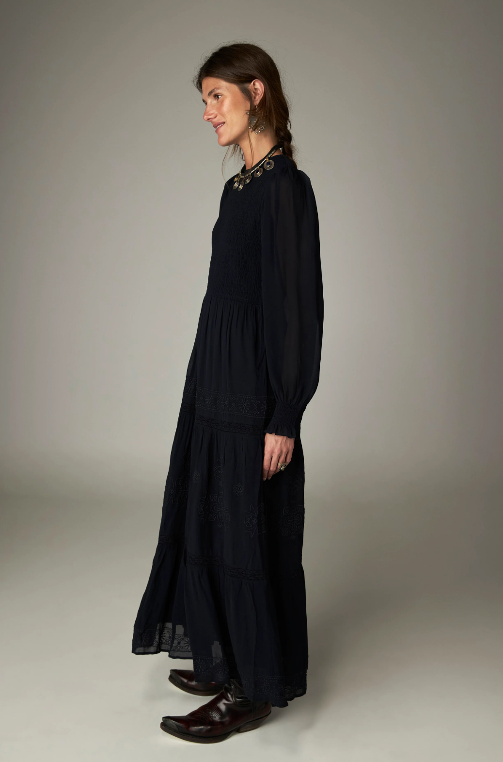 Maison Hotel susan dress nightblue - Imagen 5