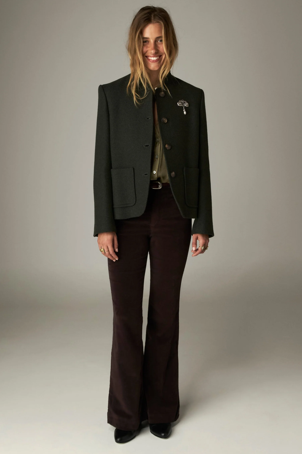 Maison Hotel chaqueta salao musgo - Imagen 2