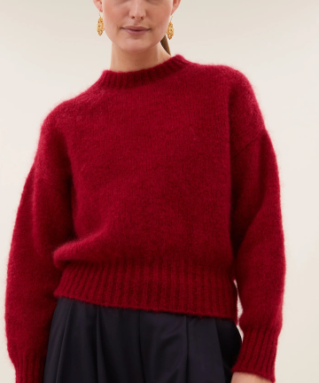 By Bar sonny pullover wine rose