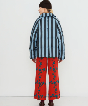 Alternative view of Tiny big sisters chaqueta de rayas largo medio