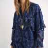 Magnolya blusa lucia boho blue