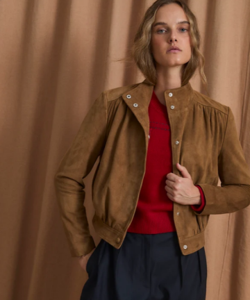 Alternative view of Sophie+Lucie chaqueta bomber ante ocre