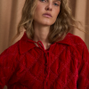 Sophie+Lucie chaqueta paloma terciopelo rojo