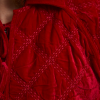 Sophie+Lucie chaqueta paloma terciopelo rojo - Imagen 2