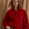 Sophie+Lucie chaqueta paloma terciopelo rojo - Imagen 3