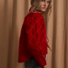 Sophie+Lucie chaqueta paloma terciopelo rojo - Imagen 4