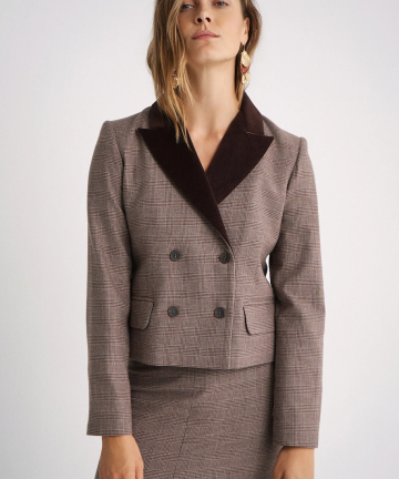 Magnolya chaqueta filip brown checks