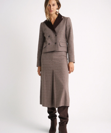 Alternative view of Magnolya chaqueta filip brown checks