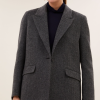 Bybar nes herringbone blazer dark grey melee