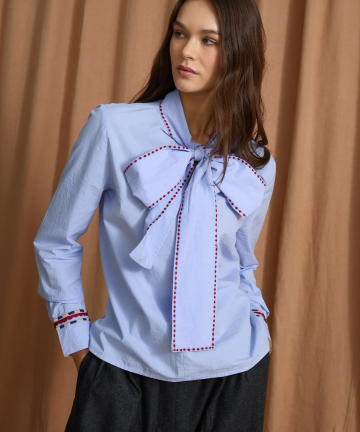 Sophie+Lucie blusa luciana popelin azul