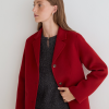 Yerse abrigo rojo lana handmade - Imagen 2