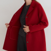 Yerse abrigo rojo lana handmade - Imagen 6