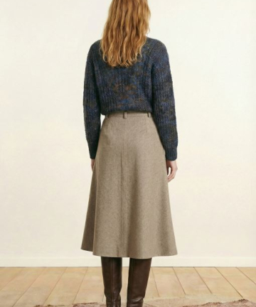 Alternative view of La Fee falda galade tweed beige espiga
