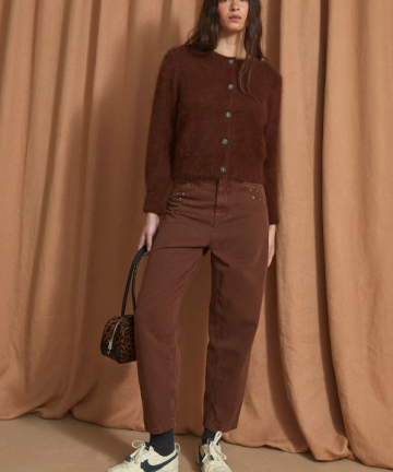 Sophie+Lucie jeans corse tachas marrón
