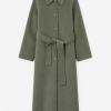 Yerse abrigo largo verde seco handmade - Imagen 2