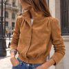 Sophie+Lucie chaqueta bomber ante ocre