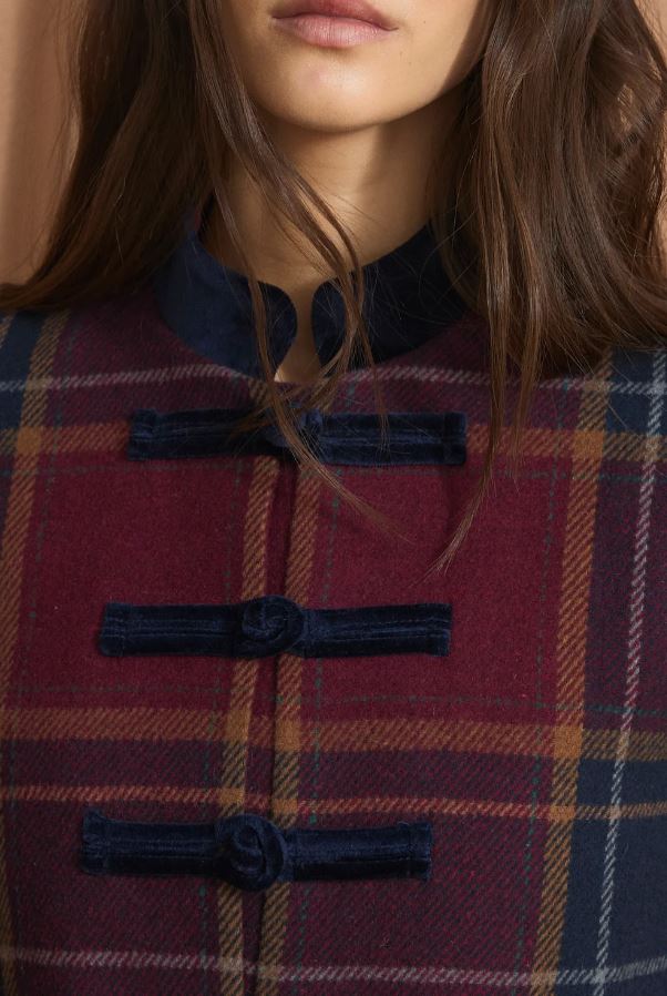Sophie+Lucie abrigo chiniski margaret burgundy - Imagen 2