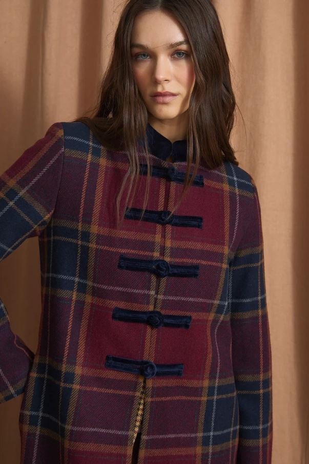 Sophie+Lucie abrigo chiniski margaret burgundy - Imagen 4
