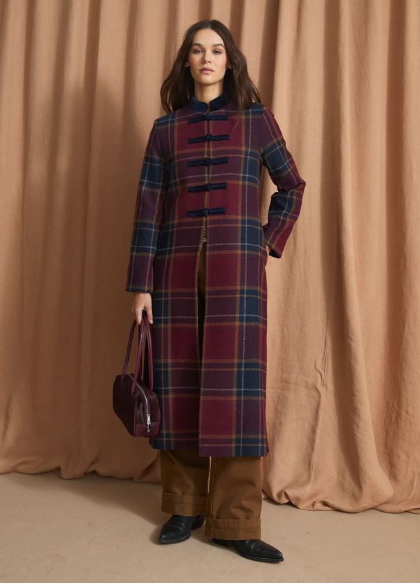Sophie+Lucie abrigo chiniski margaret burgundy