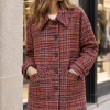SeeuSoon abrigo corto tweed burgundy