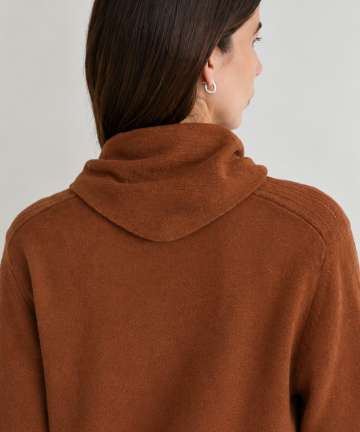 Alternative view of Yerse chaqueta marrón detalle pañuelo