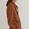 Yerse chaqueta marrón detalle pañuelo - Imagen 3
