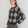 Yerse jersey rombos gris y negro