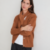 Yerse chaqueta marrón detalle pañuelo - Imagen 5