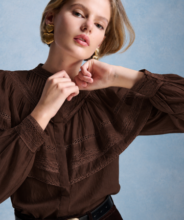 Alternative view of Petite Mendigote blusa milady chocolat