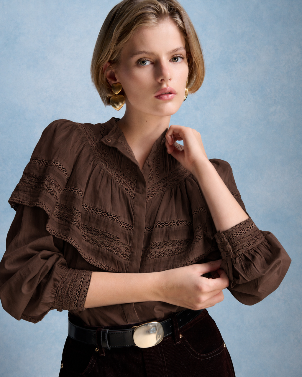 Petite Mendigote blusa milady chocolat - Imagen 4