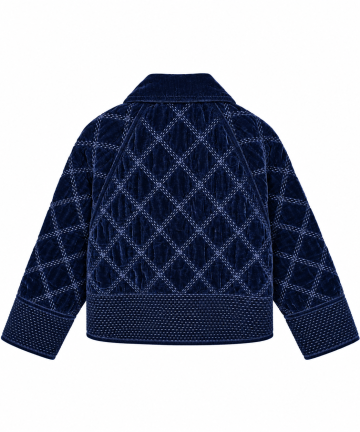 Alternative view of Sophie+Lucie chaqueta paloma terciopelo azul marino