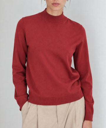 Yerse jersey cuello perkins burdeos