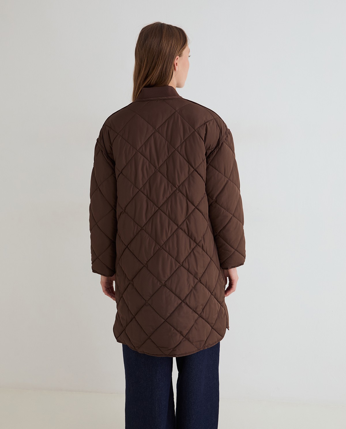 Yerse abrigo acolchado chocolate water repellent - Imagen 9