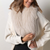 MAXI CUELLO PIEL NATURAL TALLA UNICA BEIGE