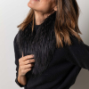 CUELLO MAGNETICO PIEL NATURAL TALLA UNICA NEGRO