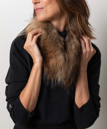 Alternative view of CUELLO MAGNETICO PIEL NATURAL ROCK CAMEL TALLA UNICA